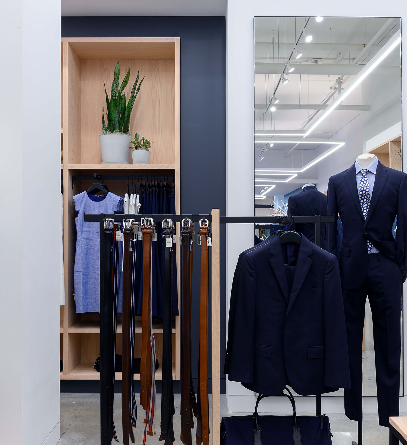 Men's accessories and suits at J Crew