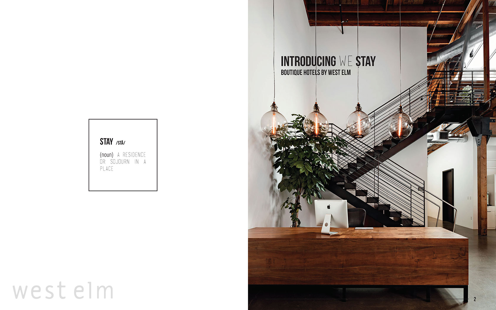 The cover of West Elm Hotel's pitch catalog